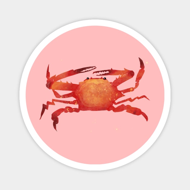 Colourful Crab Magnet by LucyBenson